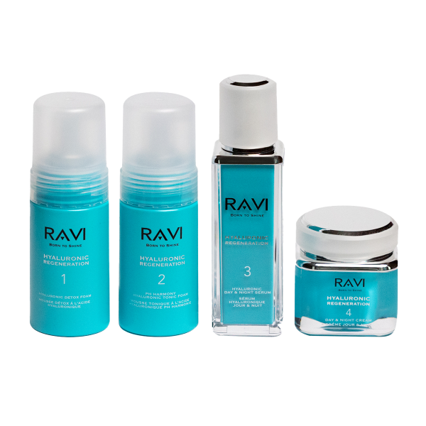 RAVI HYALURONIC REGENERATION CARE SYSTEM 4 PRODUCTS
